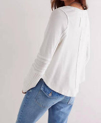 Free People - Swing Cable Cuff Long Sleeve Top