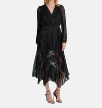 Steve Madden - Ari Lace Pleated Handkerchief Hem Dress
