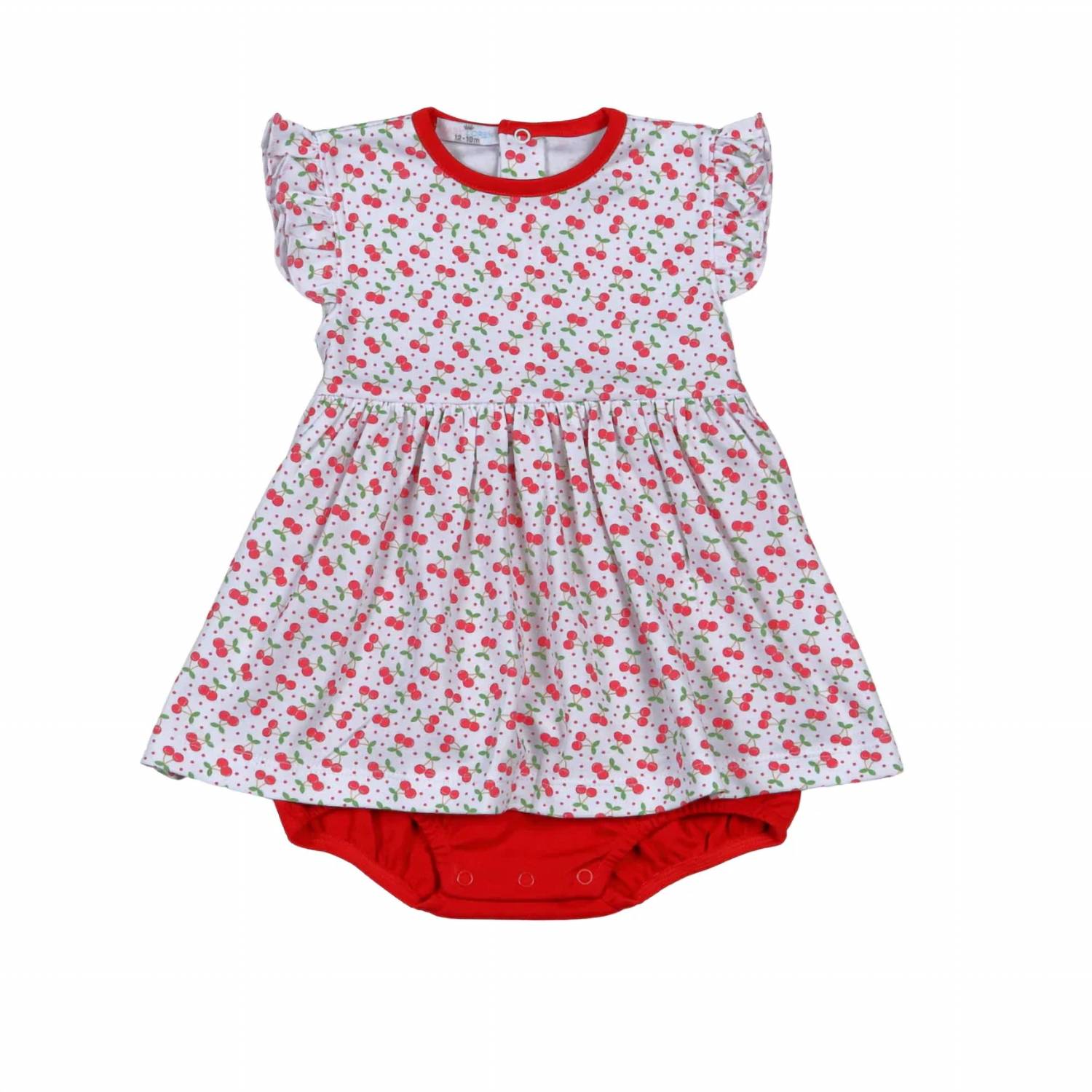 Baby Loren - Girl's Sweet As Cherries Bubble Dress