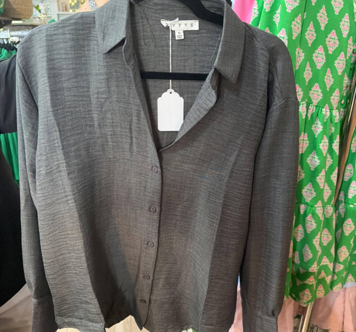 Hyfve - Women's Long Sleeve Button Up Top