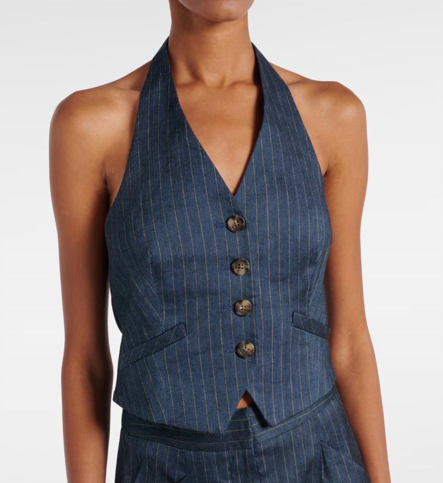 Veronica Beard - Arabella Pinstripe Halter Vest