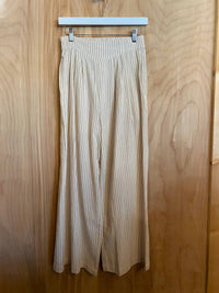 Kld - Women's Striped Linen Blend Trousers