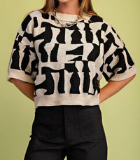 Gigio - Geometric Print Sweater