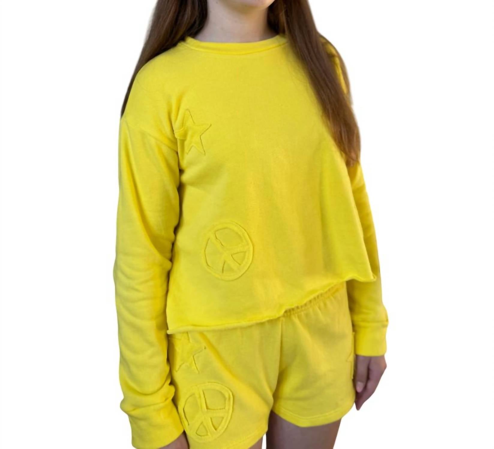 Flowers By Zoe - Girls Cropped Sweatshirt