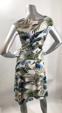 Papillon - Women's Winslow Tropical Stretch Sleeveless Dress With Tie Belt