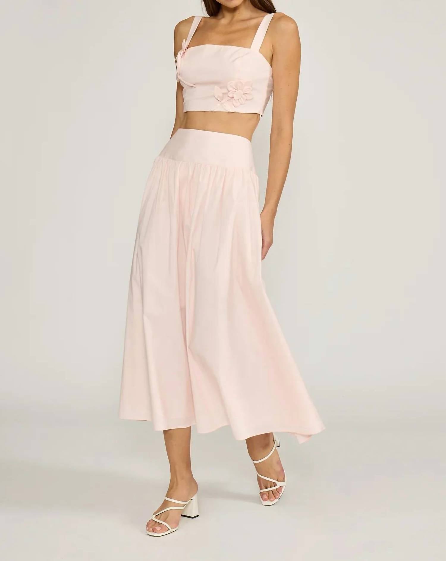 Lucy Paris - Luna Flower Crop Top