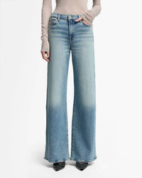 7 For All Mankind Lotta High Waist Wide Leg Jeans in amuse me - women's jeans