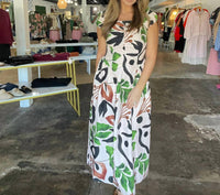 Aylaya - Botanical Midi Dress