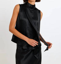Bella Dahl - Sleeveless Scarf Neck Blouse
