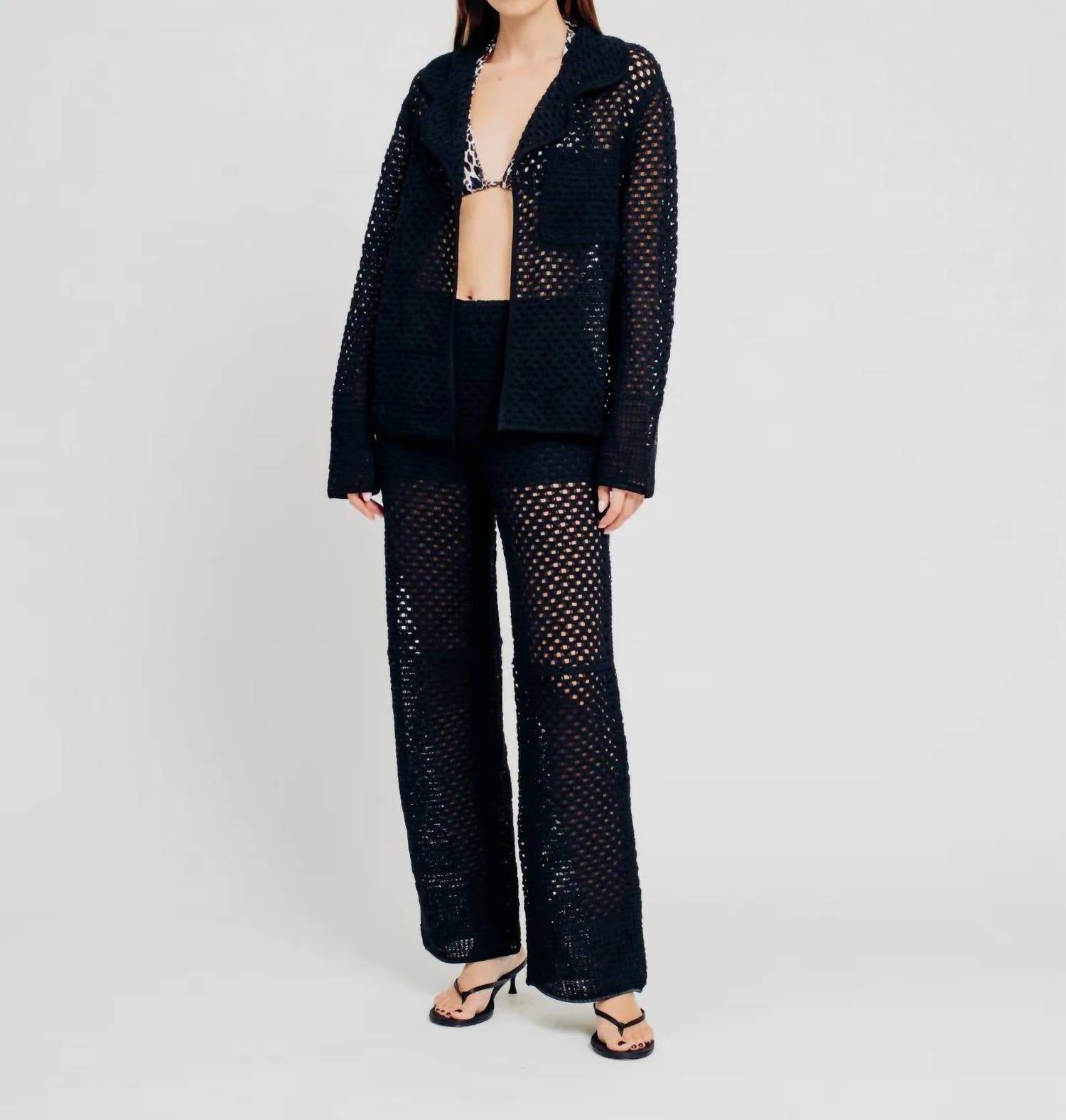 Torn By Ronny Kobo - NICOLE 3/4 SLEEVE TOP & BOTTOM SET