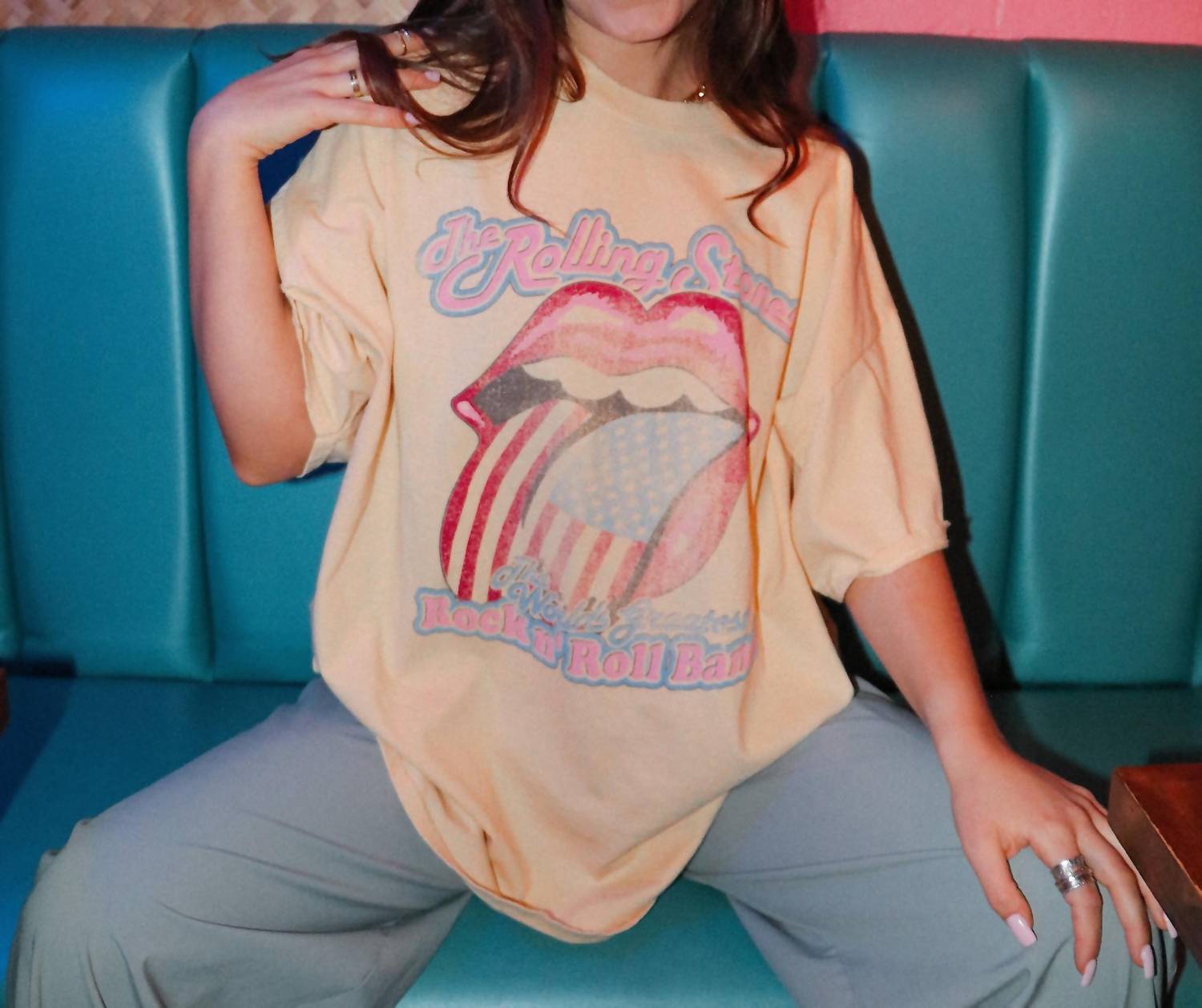 Livylu - Rolling Stones Worlds Greatest Band Tee Top