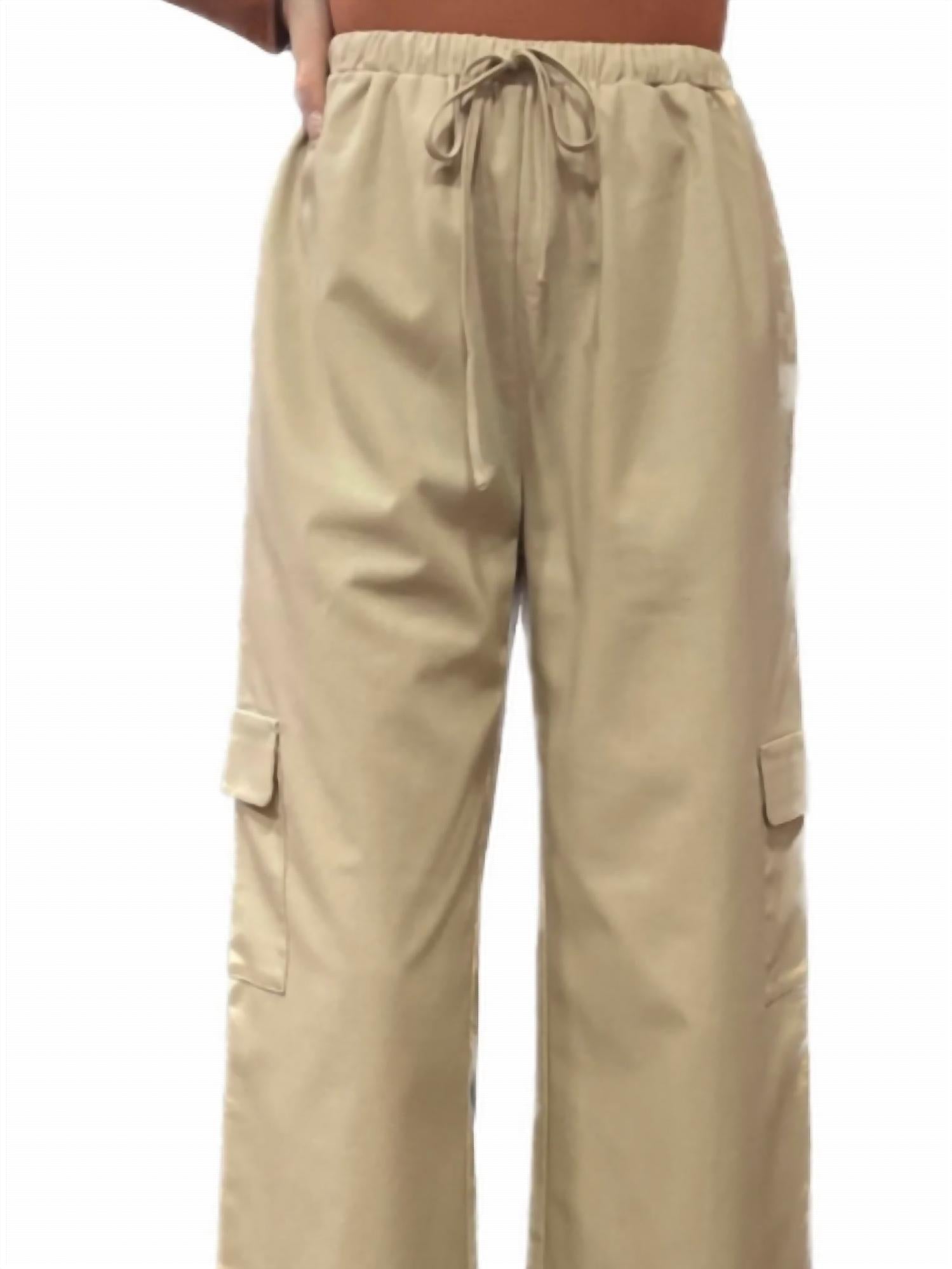 Mittoshop - Wide Leg Cargo Pants