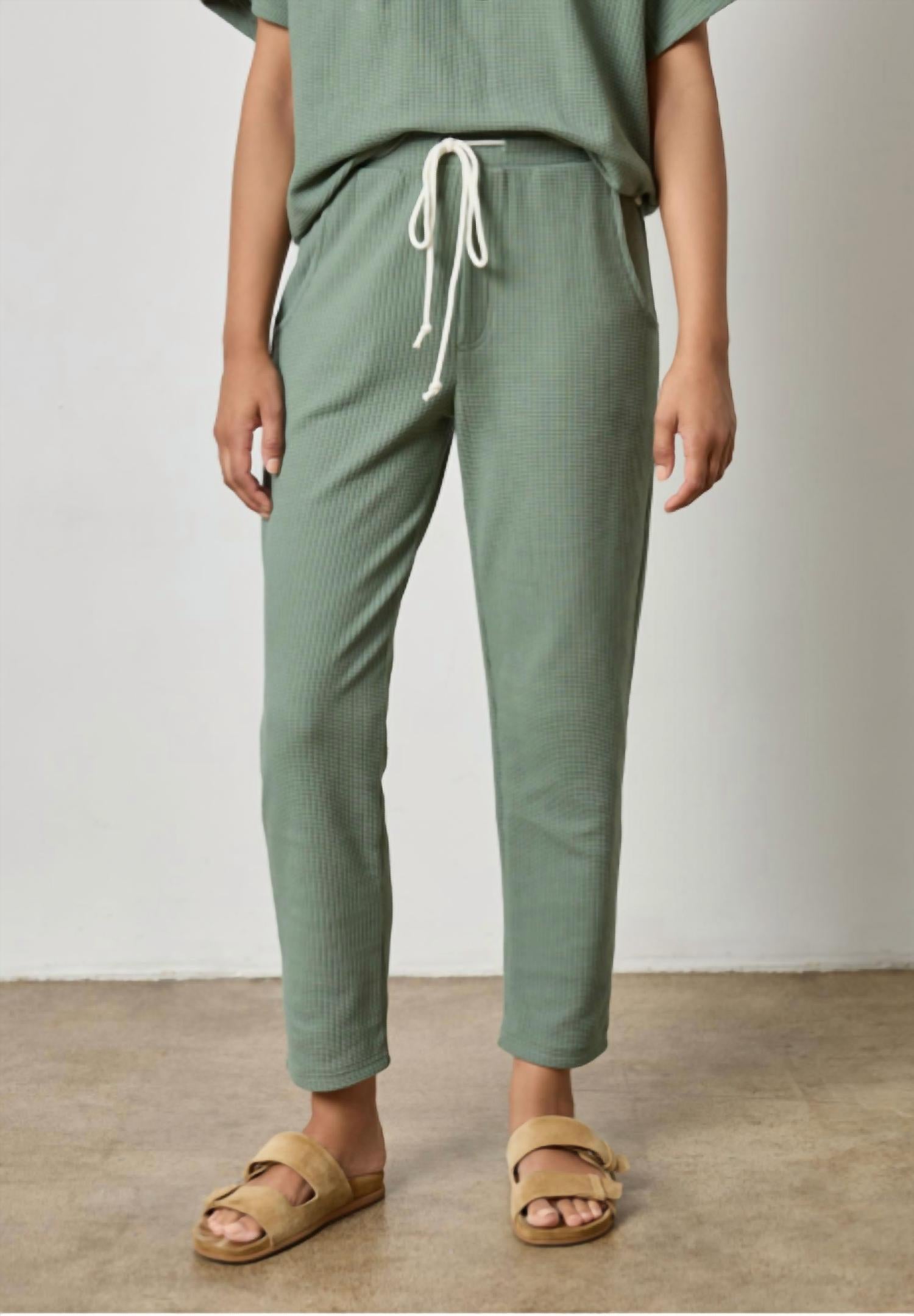 Lilla P - Drawcord Waffle Pants