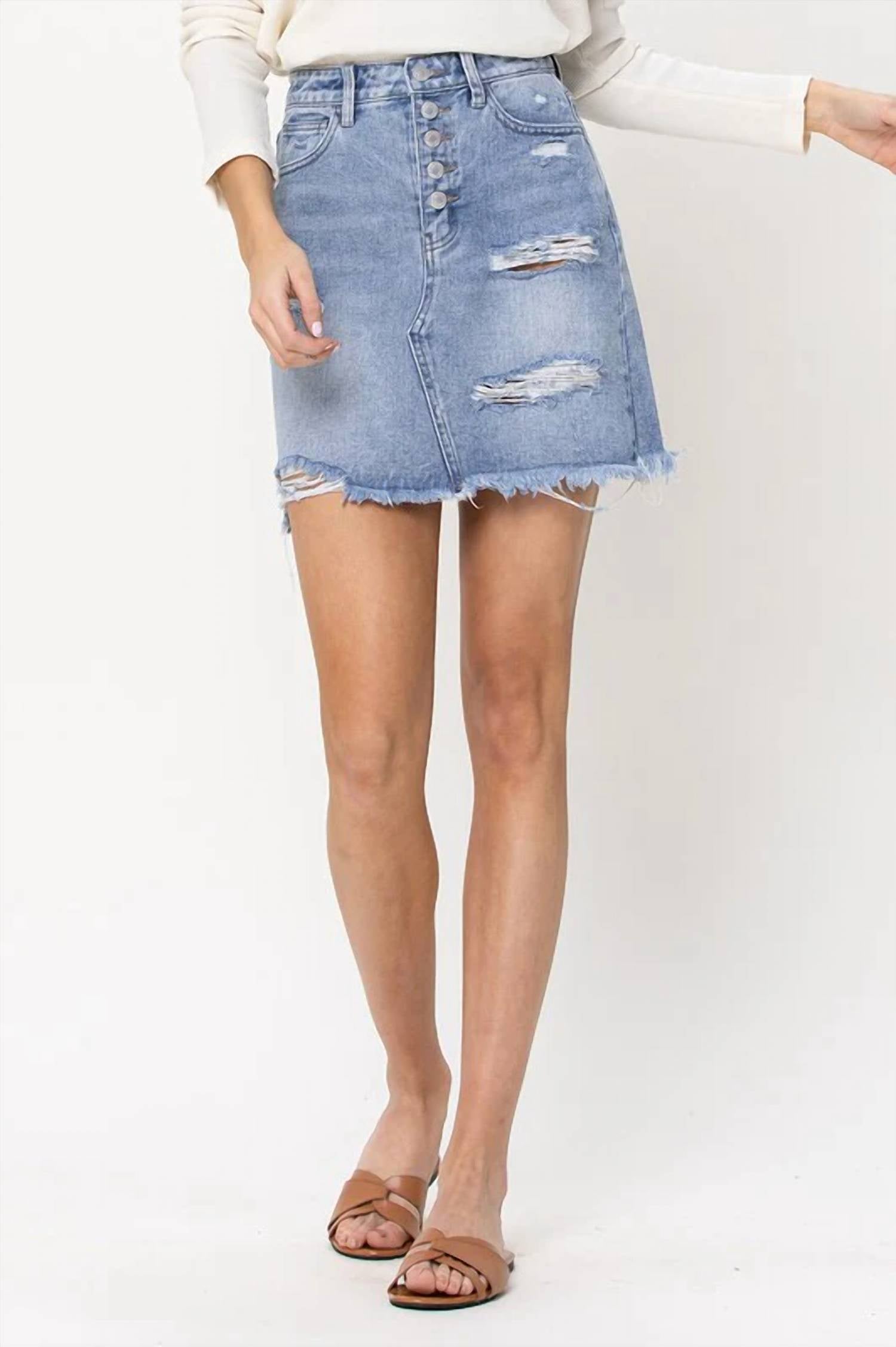 Flying Monkey - Buttoned Up Mini Skirt