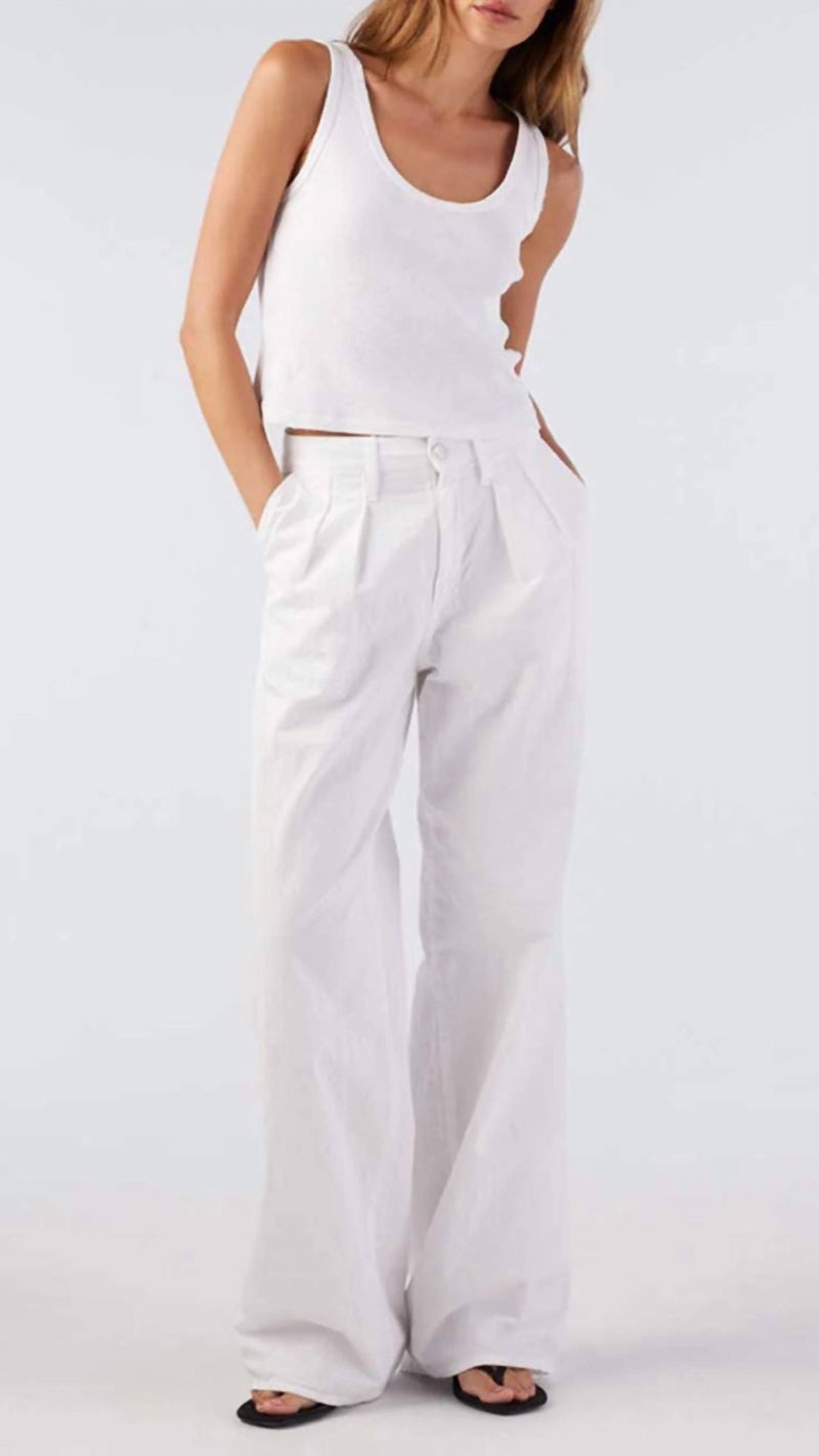 AMO Sheryl Trouser in white 1 - women's pants