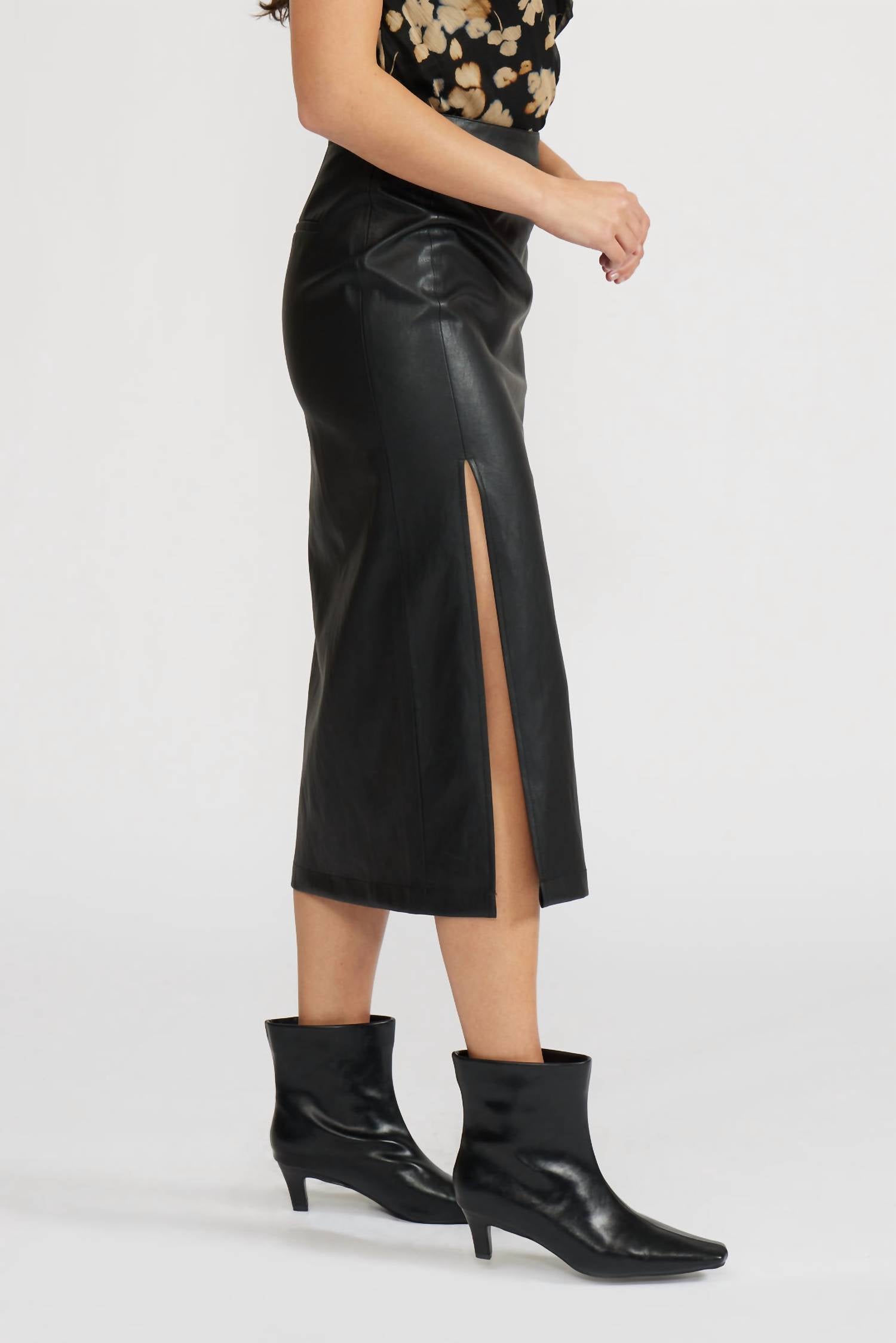 Lucy Paris - Cade Faux Leather Skirt