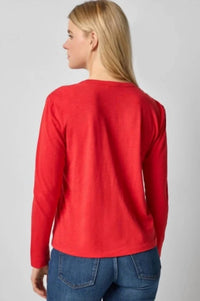 Lilla P - Shirred Shoulder Crewneck Tee