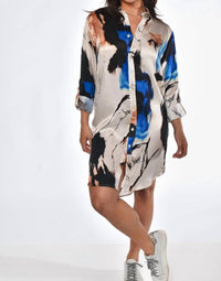 Emily Phillips - Splatter Tencel Girlfriend Mini Dress