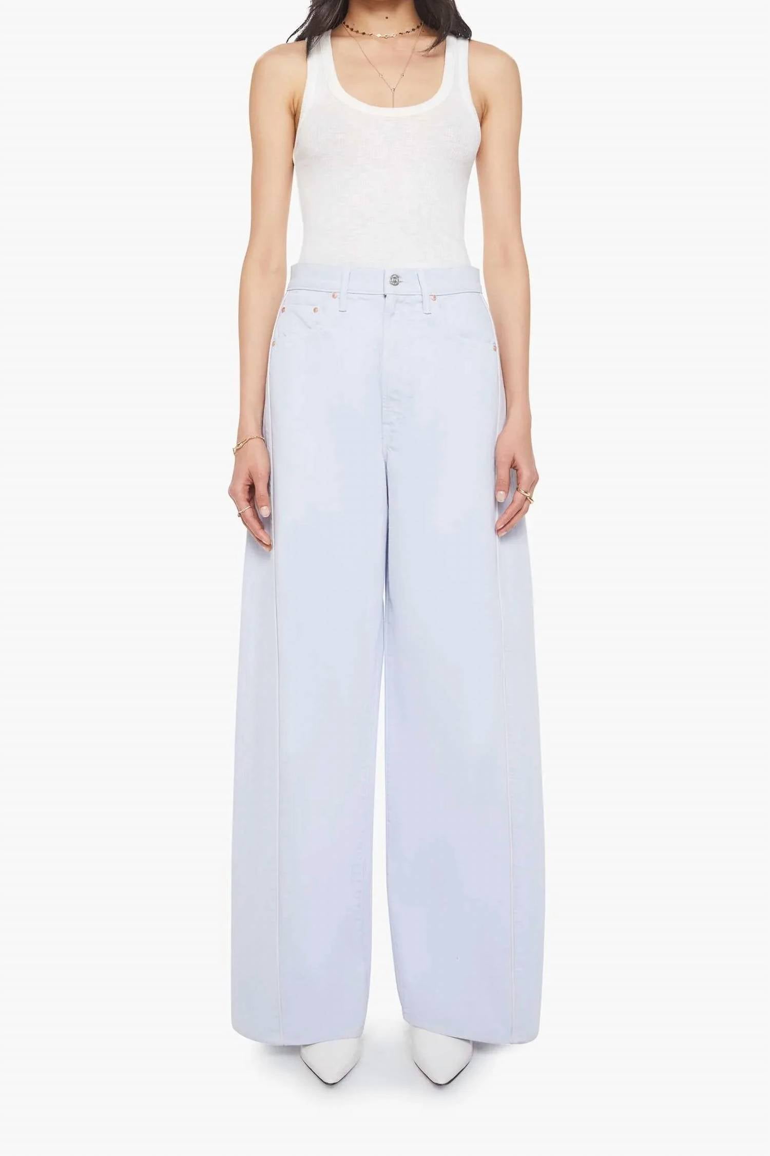Mother - Pipe Dream Sneak Barrel-leg Jeans