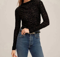 Fifteen Twenty - KHAMI LEOPARD LONG SLEEVE TOP