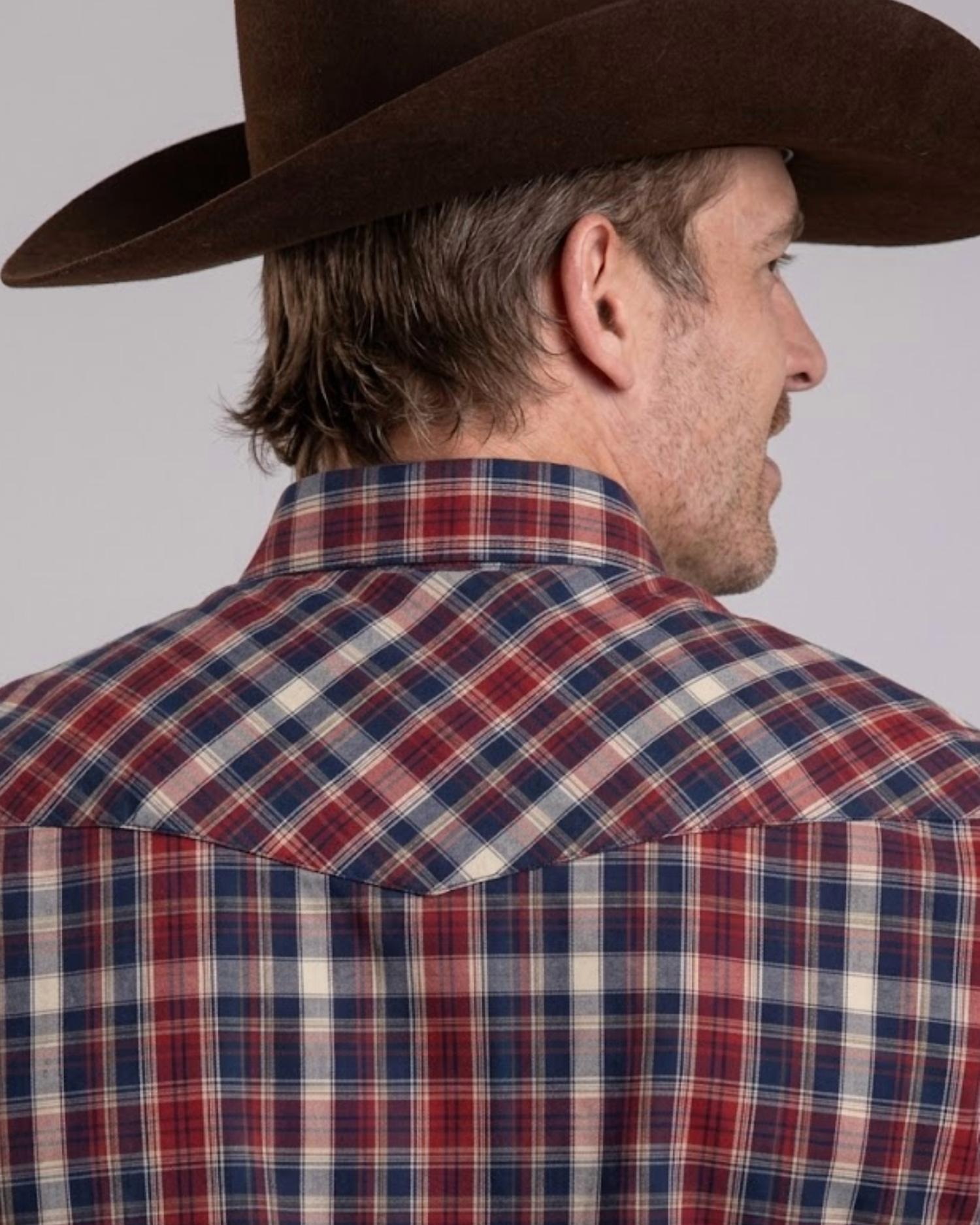 Roper - Men's Button Down Plaid Long Sleeve Shirt
