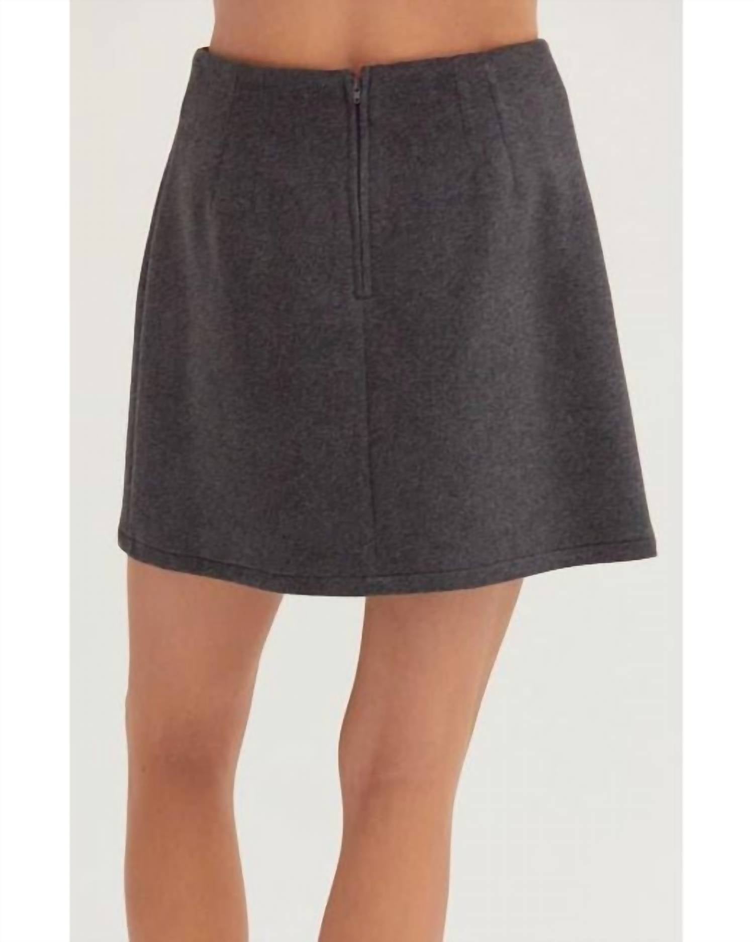 Crescent - Molly Wool Blend Skirt