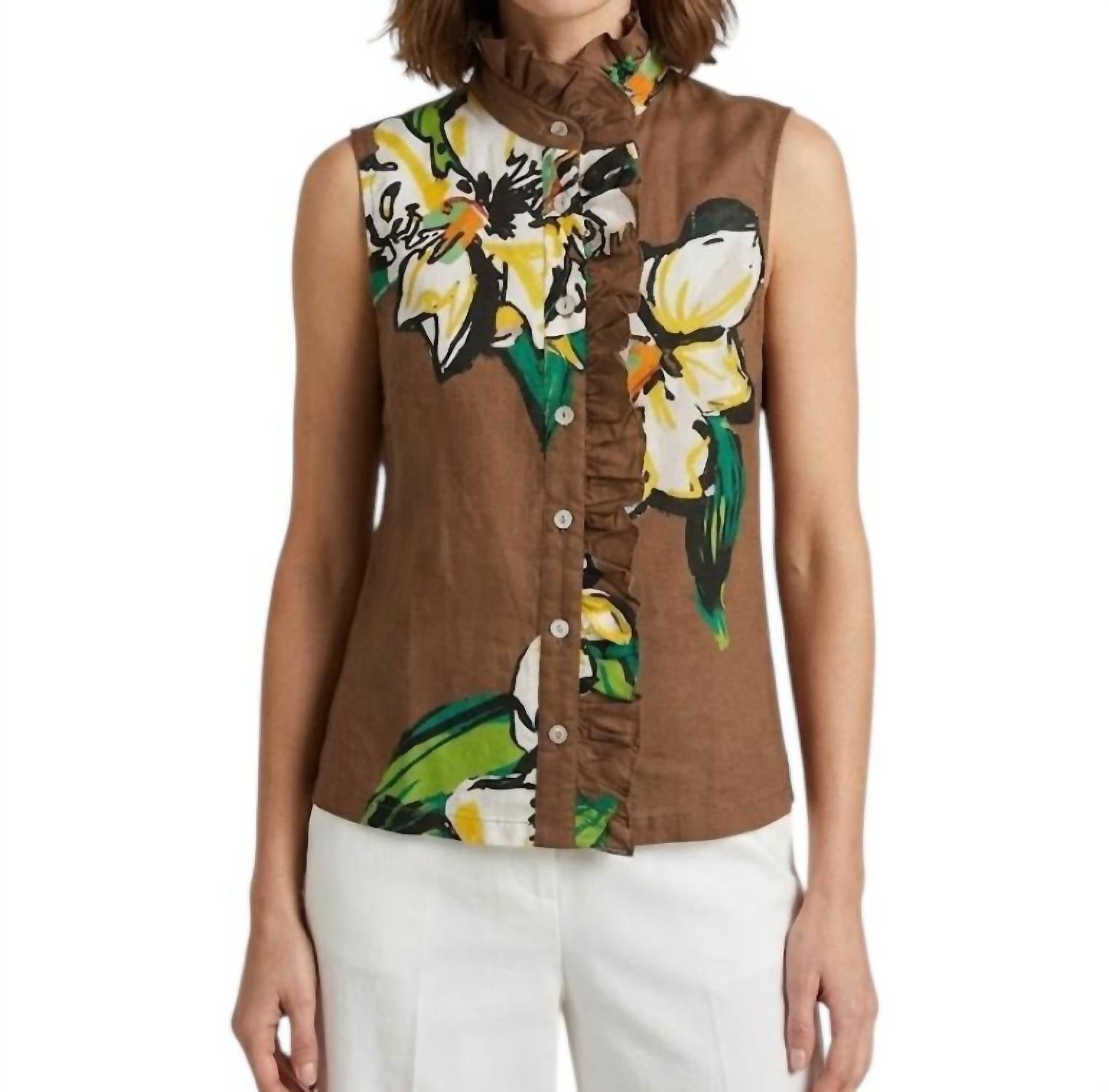 Hope For Flowers - Sleeveless Frilled Buttondown
