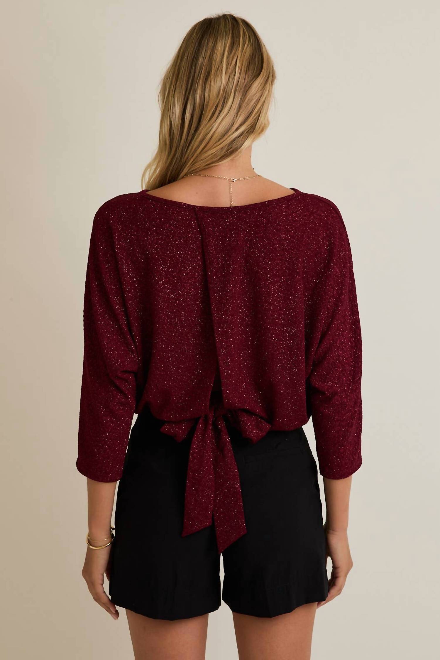 Gilli - The Aurora Lurex Tie Back Top