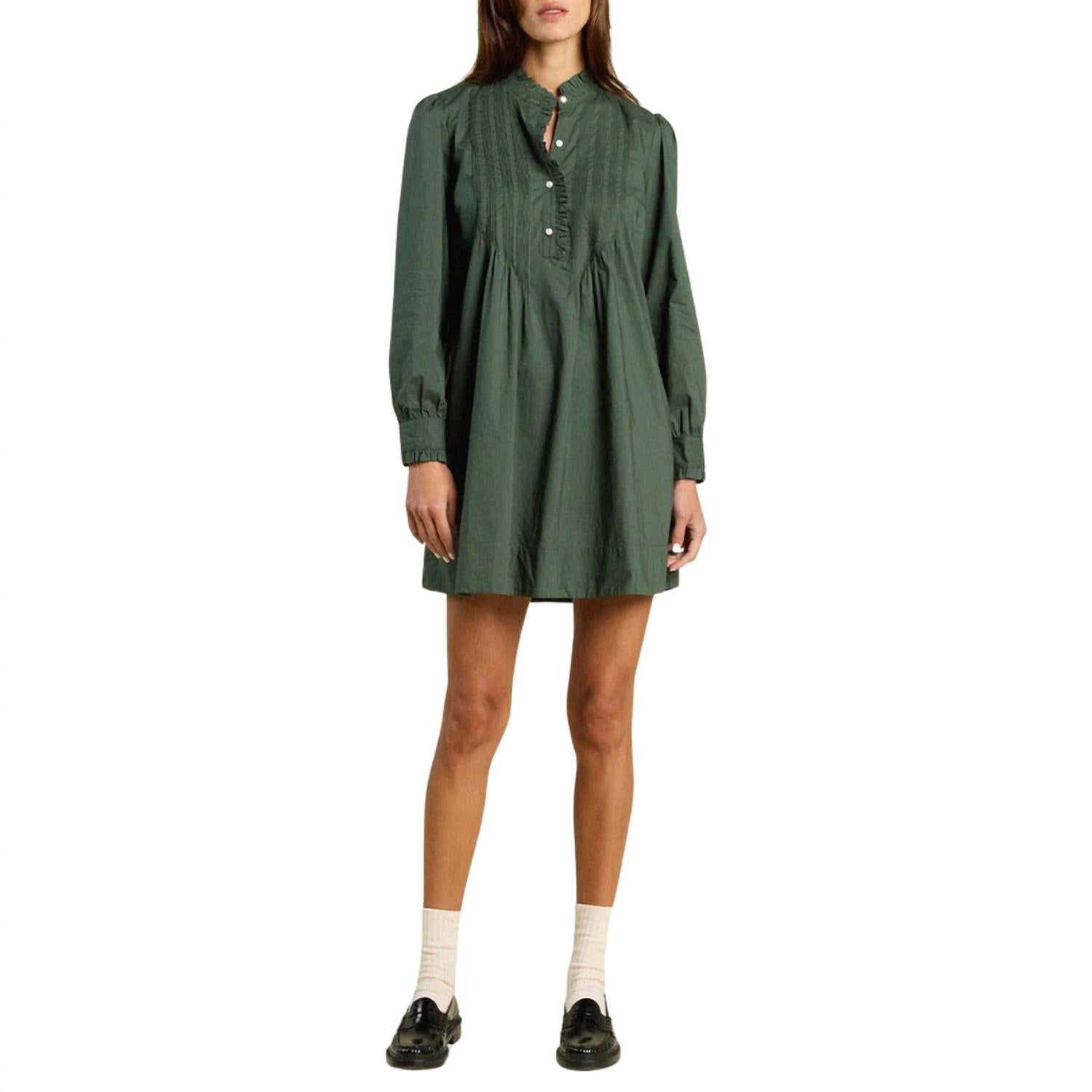 TROVATA Eve Shift Dress in green - women's dress