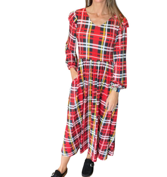 Haptics - BETTY LOU PLAID DRESS