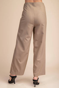 Glam - High Waist Side Pocket Stripe Pants