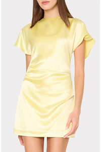 Milly - Kora Hammered Satin Mini Dress
