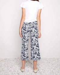 Up! - Textured Wide Leg Cropped Pant