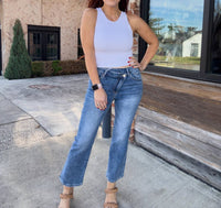 Risen - Alessia Crossover Straight Leg Jeans