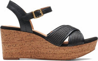 Clarks - Women's Elleri Plum Wedge Sandal