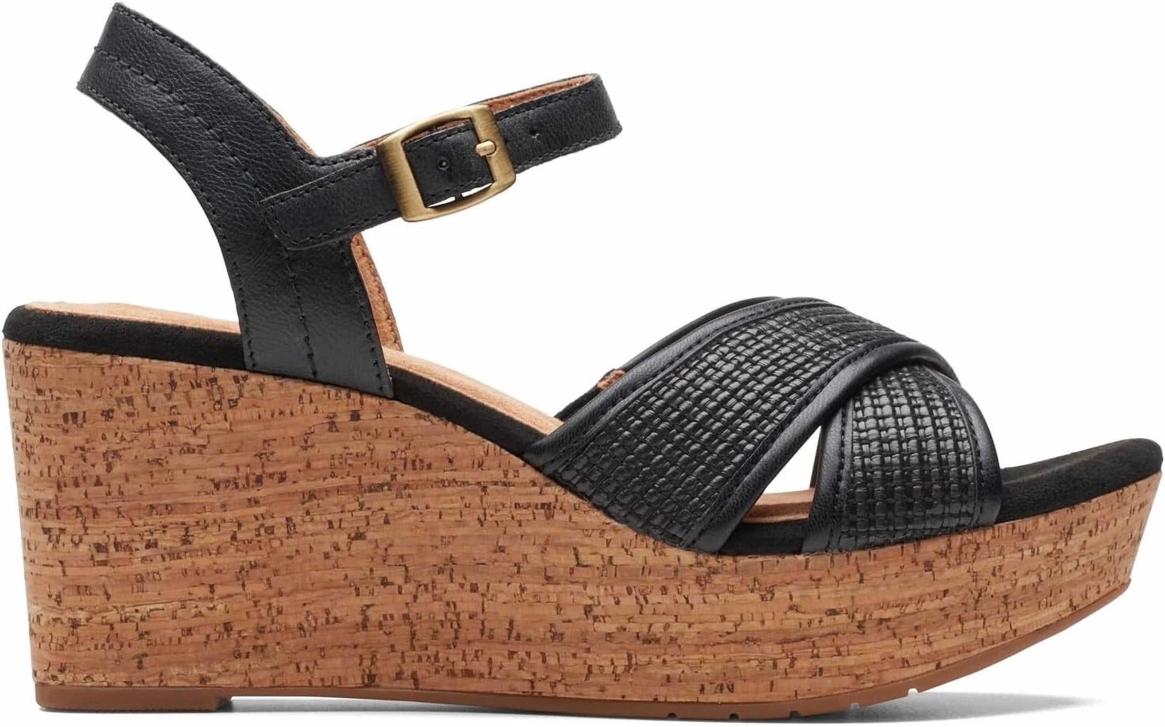 Clarks - Women's Elleri Plum Wedge Sandal