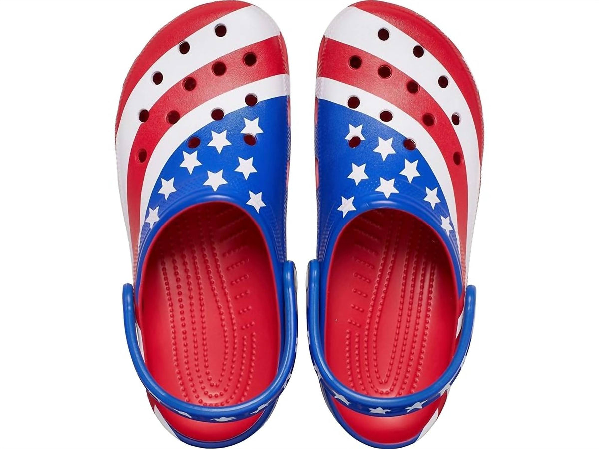Crocs - Men's Classic American Flag Casual Clogs
