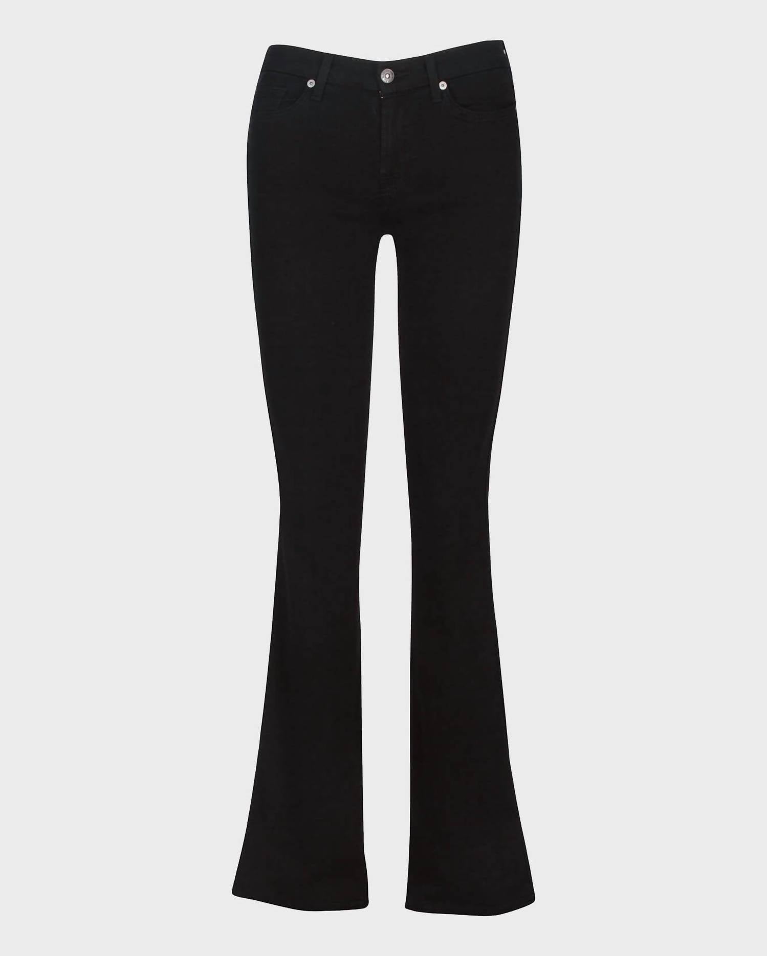 7 For All Mankind Women's Kimmie Bootcut Jeans in black - women's jeans - alternate view