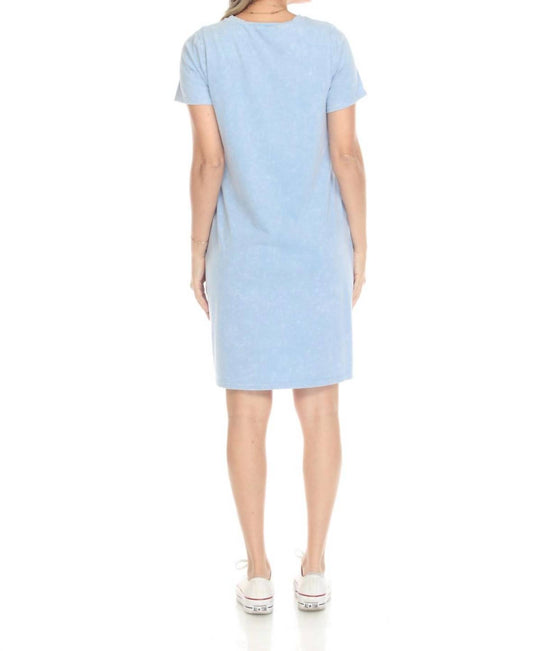 Floweret Knit Short Dress With Pockets