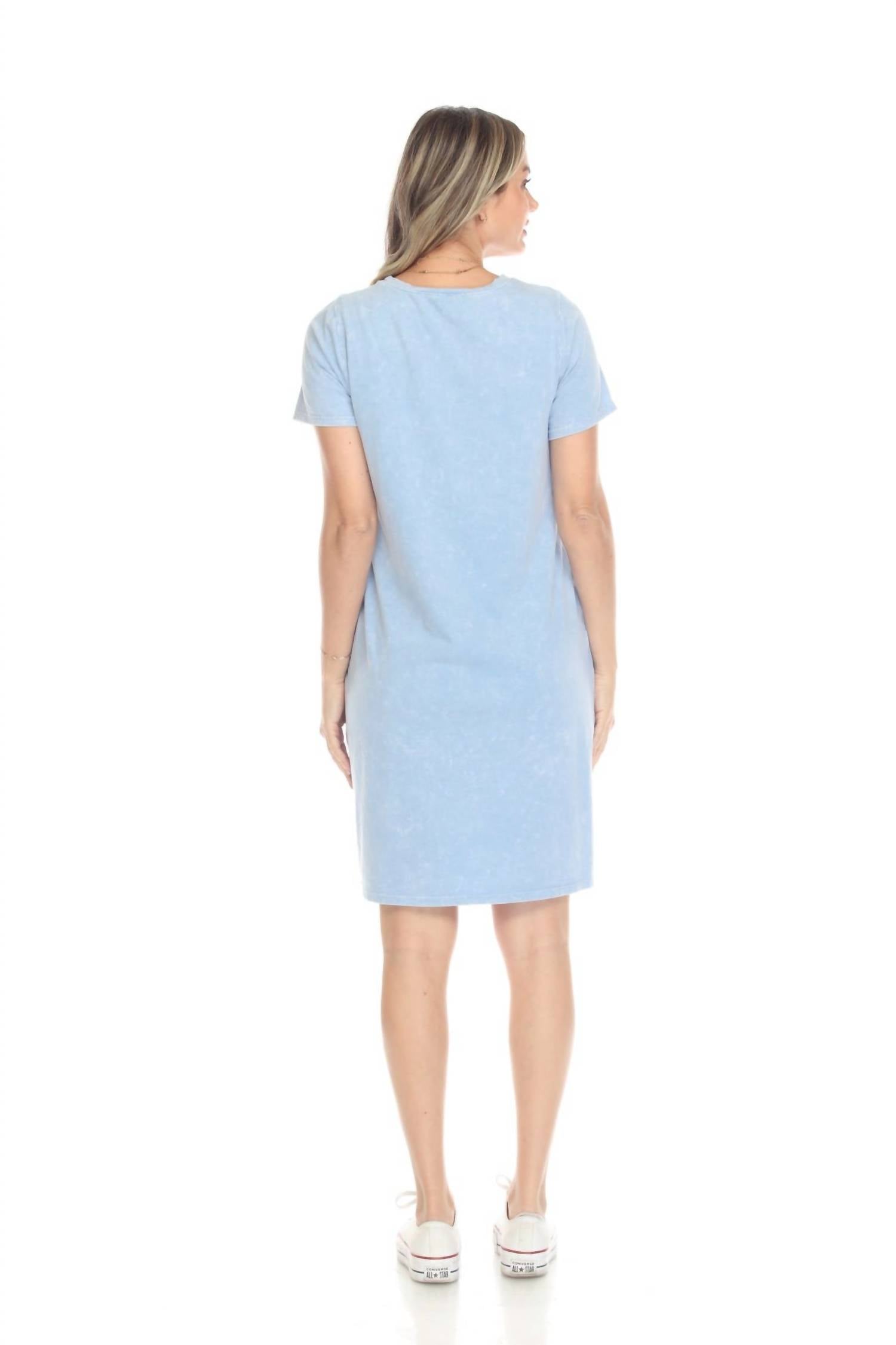 Floweret Knit Short Dress With Pockets