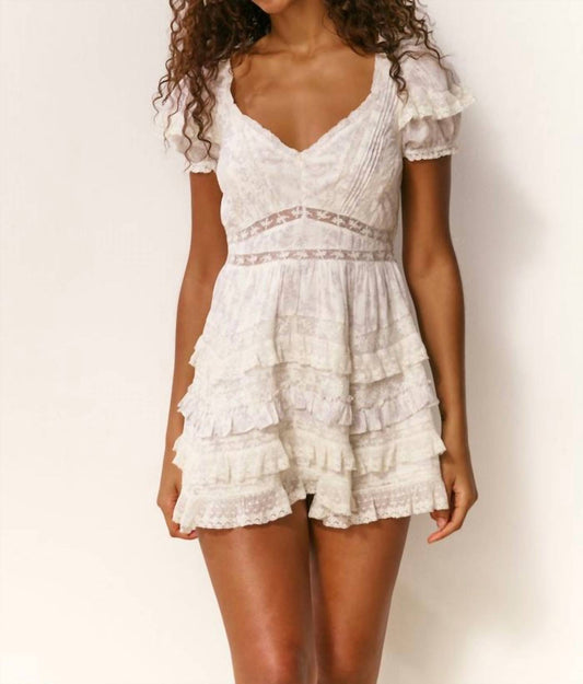 Loveshackfancy - Nivara Lace Ruffle Mini Dress