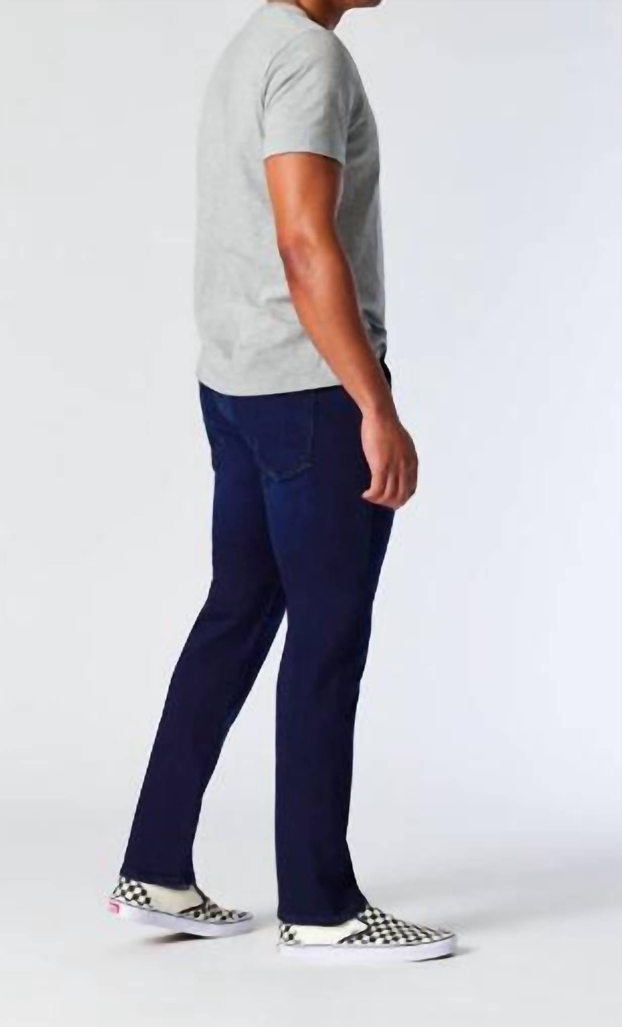 mavi Men's Marcus Athletic Jean in dark brushed - men's jeans - detail view
