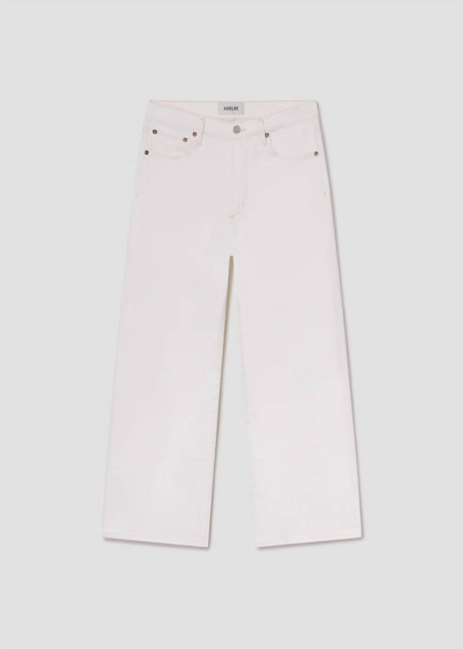 AGOLDE Harper Crop Jeans in white - women's jeans - view 5