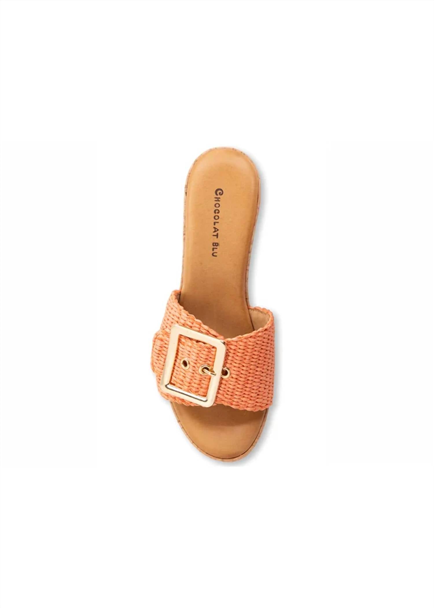 Chocolat Blu - Women's Gani Raffia Sandals