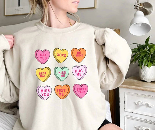 Gildan - Conversation Heart Sweatshirt