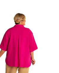 On The Plus Side - Short Sleeve Ameli Basketweave Shirt - Plus