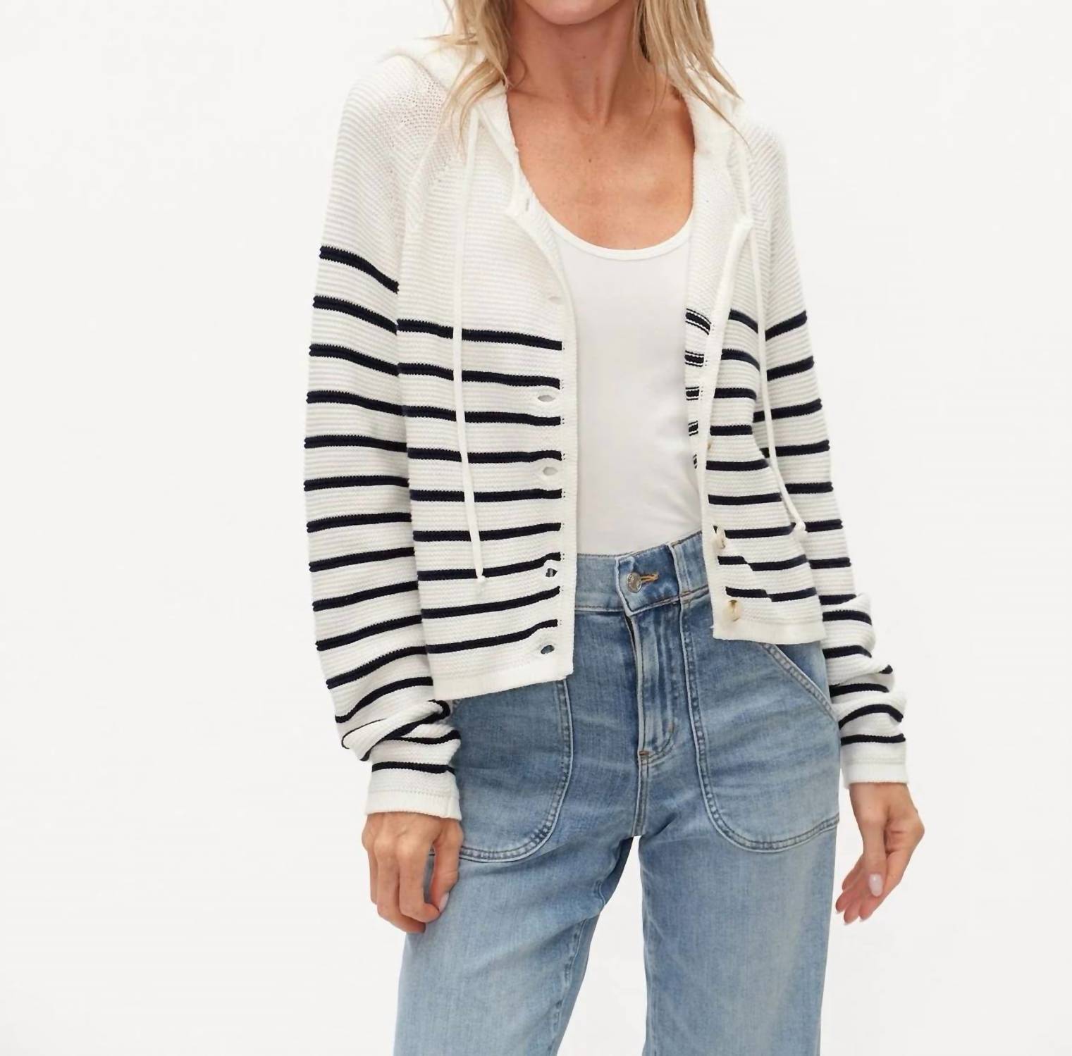 Six/Fifty - Annalora Button Up Hoodie