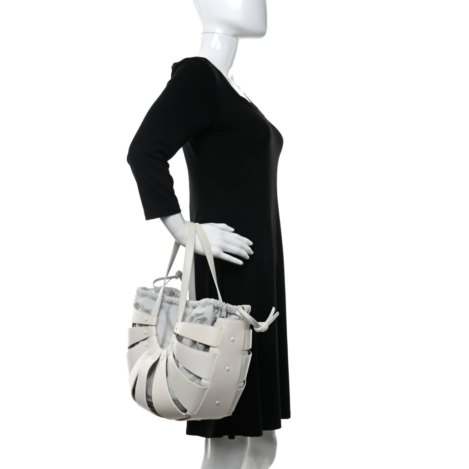 Bottega Veneta - Women's French Calfskin Shell Shoulder Bag