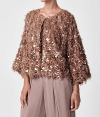 Trina Turk - Oller Cropped Faux Fur Coat