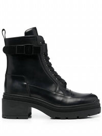 Salvatore Ferragamo - Women's Chunky Leather Biker Boots